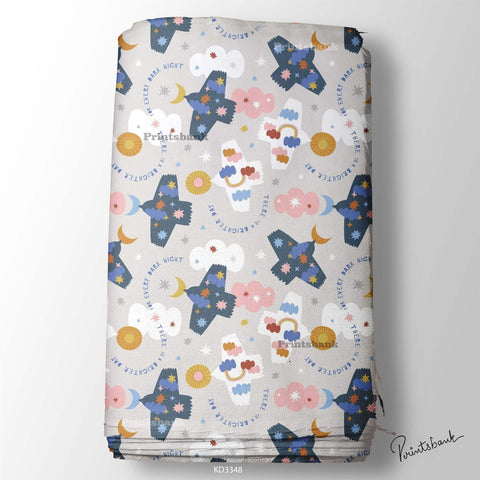 Kid's Wholesale Digital Printed Fabric For Baby Garment Manufacturer Kid's Wholesale Digital Printed Fabric For Baby Garment Manufacturer