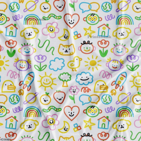 Kid's Wholesale Digital Printed Fabric For Baby Garment Manufacturer Kid's Wholesale Digital Printed Fabric For Baby Garment Manufacturer