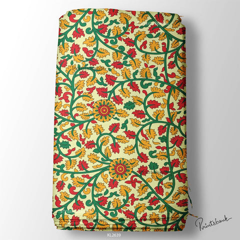 Kalamkari printed Fabric wholesale Kalamkari printed Fabric wholesale