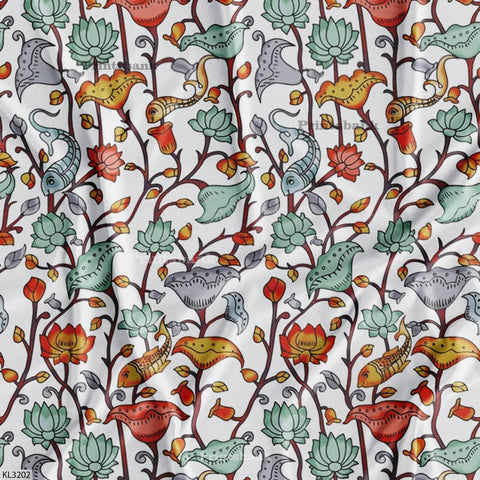 Kalamkari printed Fabric wholesale Kalamkari printed Fabric wholesale