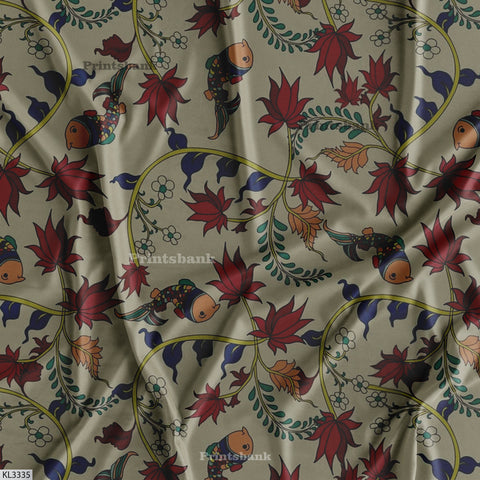 Kalamkari printed Fabric wholesale Kalamkari printed Fabric wholesale