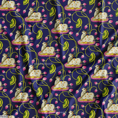 Wholesale Pichwai Printed Fabric Cloth Wholesale Pichwai Printed Fabric Cloth