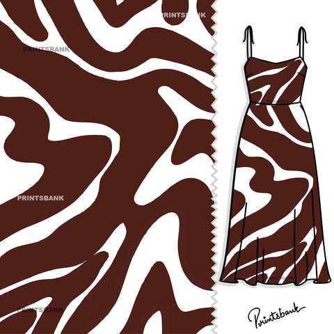 Animal Zebra White Brown Designer Print Animal Zebra White Brown Designer Print