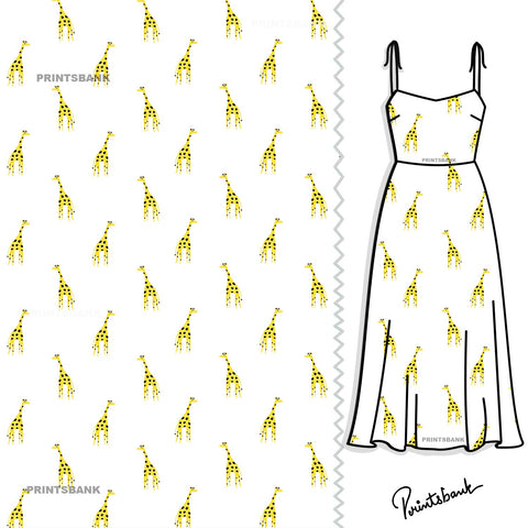 Baby Print White Yellow Giraffe Digital Print Baby Print White Yellow Giraffe Digital Print