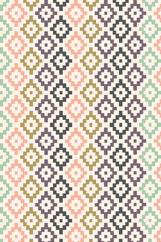 Multicolor Gemetrical Ikat Digital Printed Fabric Material Multicolor Gemetrical Ikat Digital Printed Fabric Material