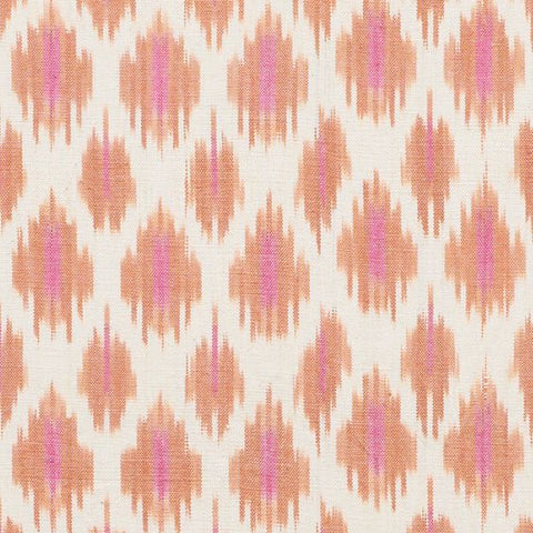 Peach Pink Ikat Digital Printed Fabric Material Peach Pink Ikat Digital Printed Fabric Material
