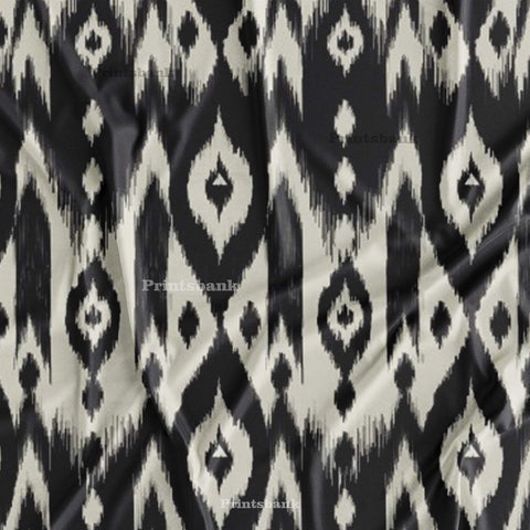 Premium Digital Ikat Print Fabric Premium Digital Ikat Print Fabric