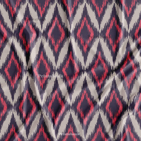 Beautiful Cotton Ikat Printed Fabric Beautiful Cotton Ikat Printed Fabric