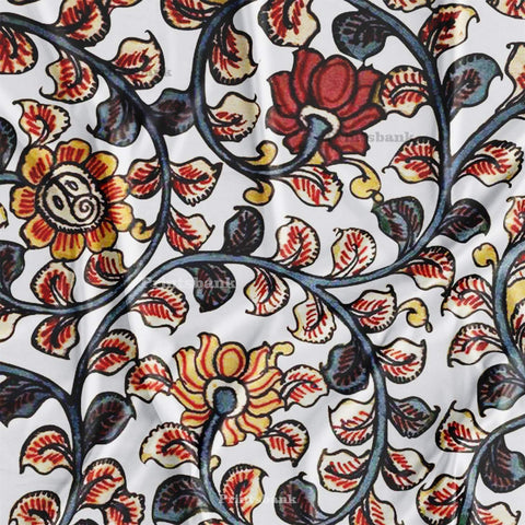 Trending Kalamkari Print Fabric Trending Kalamkari Print Fabric