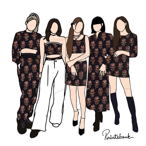 Trending Kalamkari Print Fabric Trending Kalamkari Print Fabric