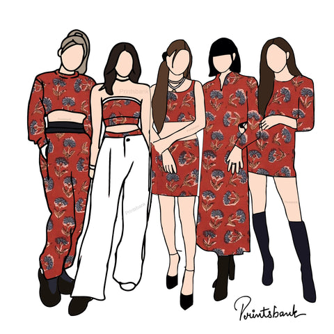 Trending Kalamkari Print Fabric Trending Kalamkari Print Fabric