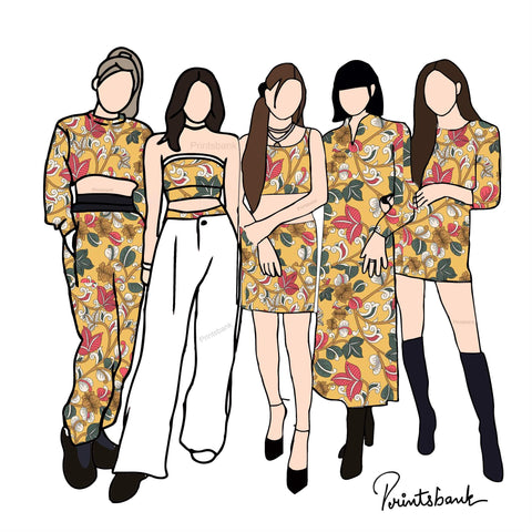 Trending Kalamkari Print Fabric Trending Kalamkari Print Fabric