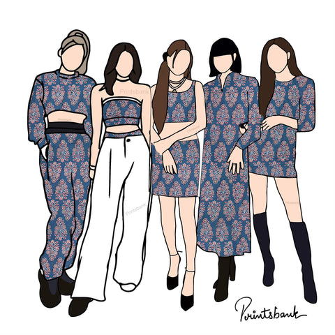 Trending Kalamkari Print Fabric Trending Kalamkari Print Fabric