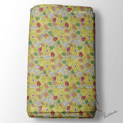 Trending Kalamkari Print Fabric Trending Kalamkari Print Fabric