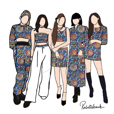 Trending Kalamkari Print Fabric Trending Kalamkari Print Fabric