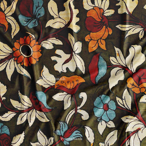 Trending Kalamkari Print Fabric Trending Kalamkari Print Fabric