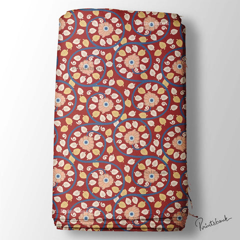 Trending Kalamkari Print Fabric Trending Kalamkari Print Fabric
