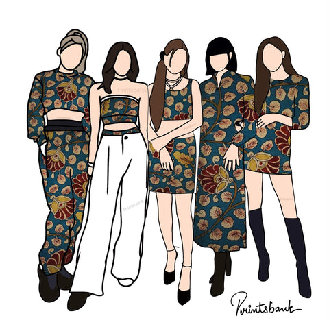 Trending Kalamkari Print Fabric Trending Kalamkari Print Fabric