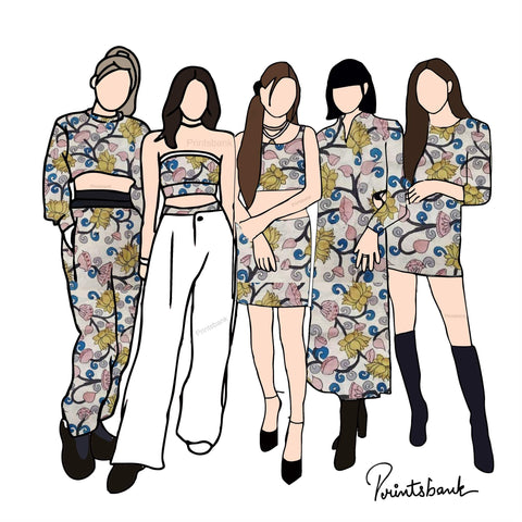 Trending Kalamkari Print Fabric Trending Kalamkari Print Fabric