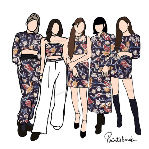 Trending Kalamkari Print Fabric Trending Kalamkari Print Fabric