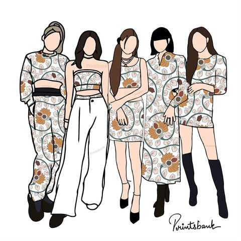 White Floral Kalamkari Digital Printed Fabric Wholesale Price White Floral Kalamkari Digital Printed Fabric Wholesale Price