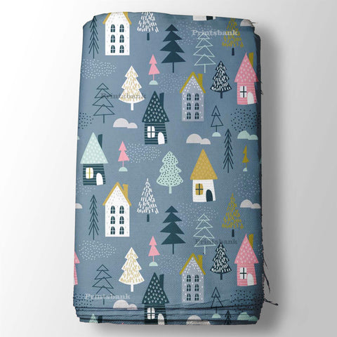 Dark Gray Kid's Digital Printed Fabric Dark Gray Kid's Digital Printed Fabric
