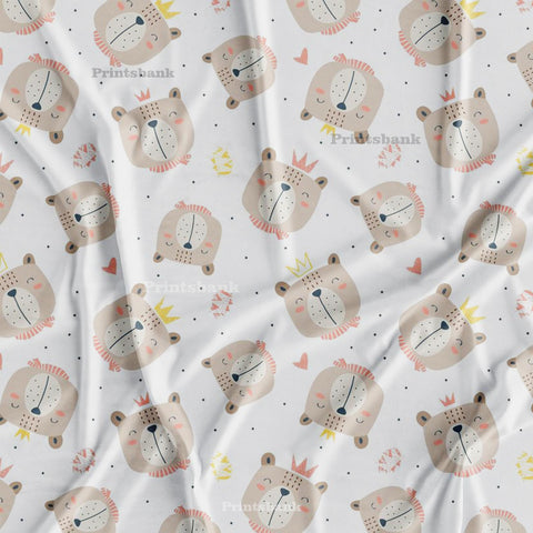 King Tady Bear Pastel Kid's Print For Baby King Tady Bear Pastel Kid's Print For Baby