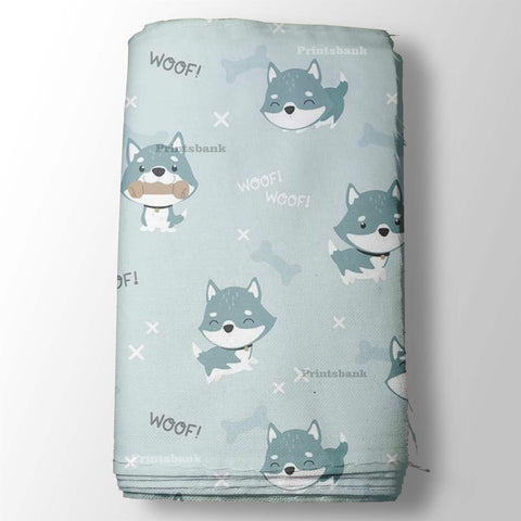 Baby Dog Pet Pastel Ocean Blue For Kid's Print for Baby Clothing Baby Dog Pet Pastel Ocean Blue For Kid's Print for Baby Clothing