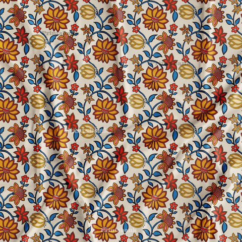 Bright Color Kalamkari Print for Kurti Dresses Bright Color Kalamkari Print for Kurti Dresses