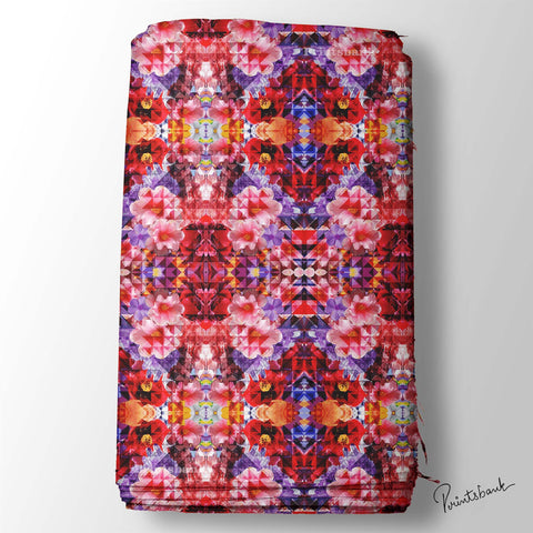 Abstract Floral Digital Printed Fabric Abstract Floral Digital Printed Fabric