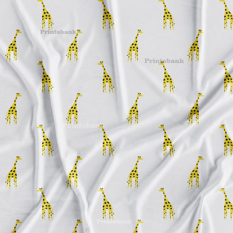 Baby Print White Yellow Giraffe Digital Print Baby Print White Yellow Giraffe Digital Print