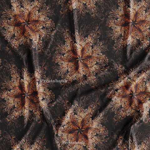 3D Abstract Floral Designer Printed Fabric For Indo Western Wear for women 3D Abstract Floral Designer Printed Fabric For Indo Western Wear for women