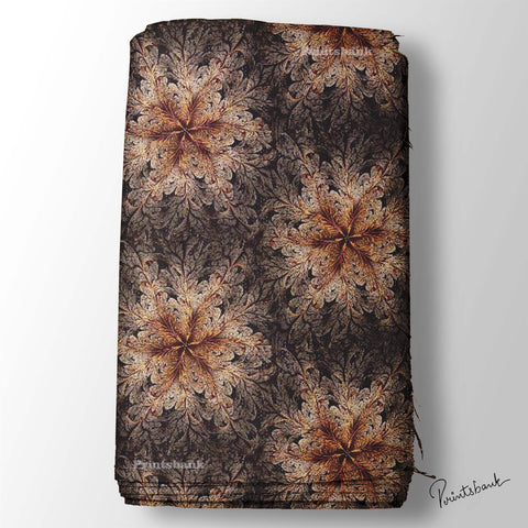 3D Abstract Floral Designer Printed Fabric For Indo Western Wear for women 3D Abstract Floral Designer Printed Fabric For Indo Western Wear for women