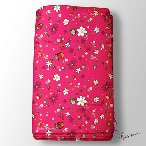 Floral Printed Wholesale Fabric For Kids Dress
