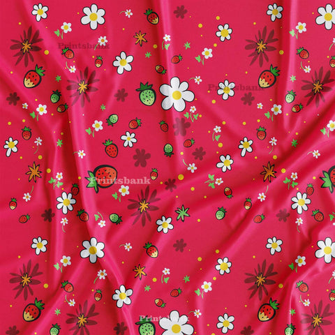 Floral Printed Wholesale Fabric For Kids Dress