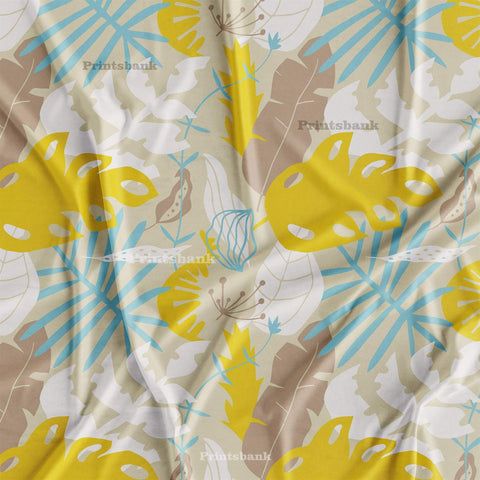 Abstract Designer Printed Fabric For Cord Sets Manufacturer In India