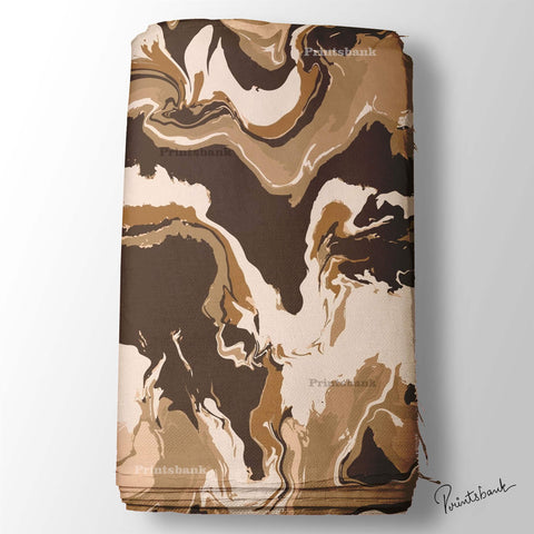 Dark Rusty Color Marble Printed Fabric Manufacture