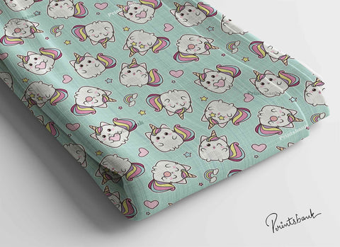 Offer! Kids Soft Digital Cotton Fabric Multipurpose