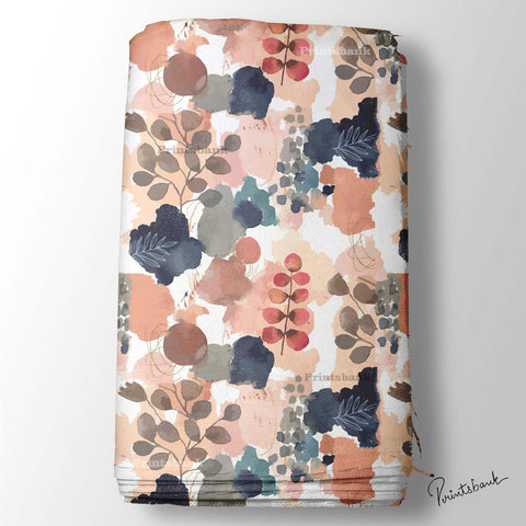 Colour Blast Floral Digital Printed Fabric Wholesale Price