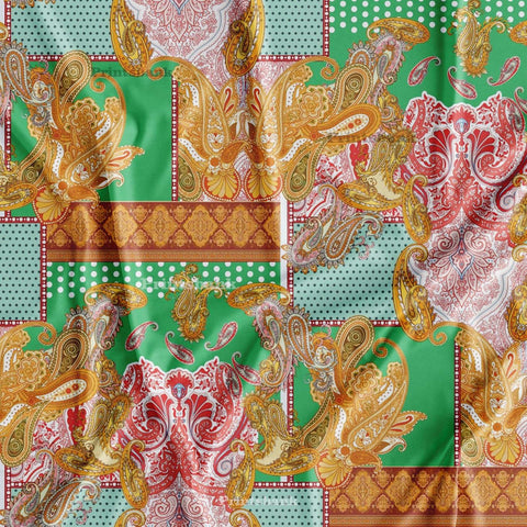 Paisley Printed fabric wholesale manufacturer in Surat