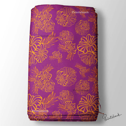 Floral Printed Designer Fabric Online India