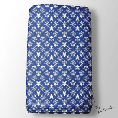 FLORAL Ikat Print fabric