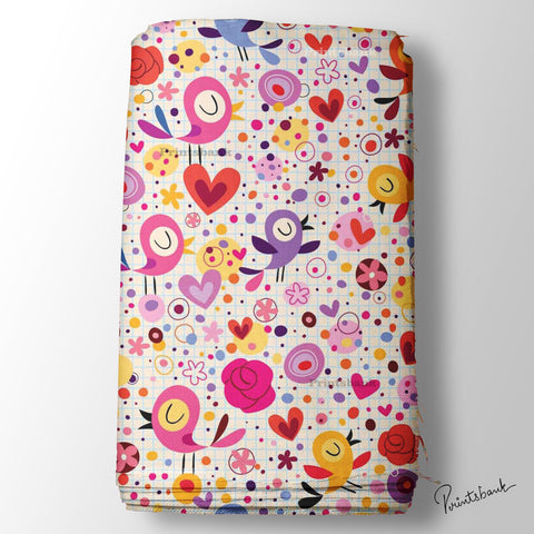 Semi Cotton Kids Fabric in Sale Multipurpose