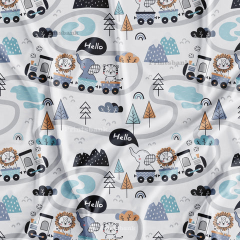 Kids Printed fabric wholesale