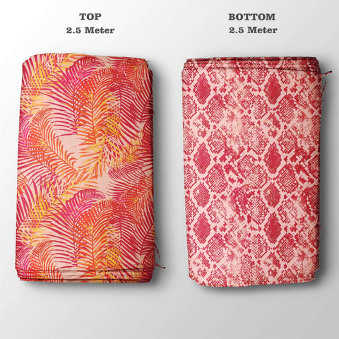 Cotton Top-Bottom Set 5 meters Digital Print Soft Fabric
