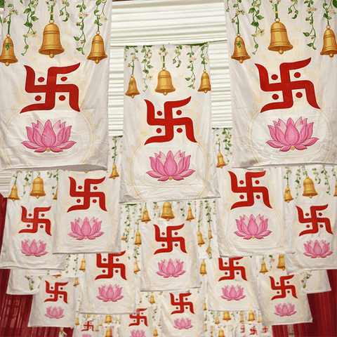Bell Swastik and Lotus Premium Hanging for Events