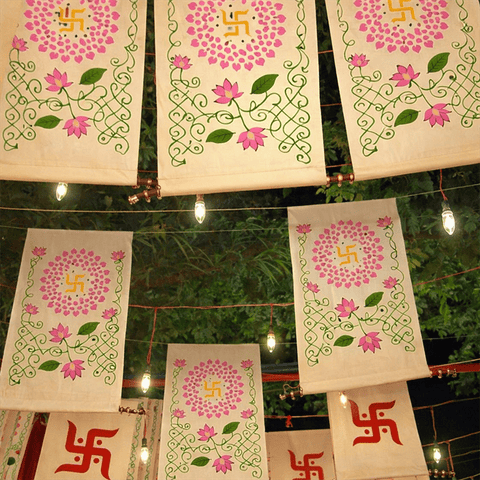 Trending Subh Labh Swastik Hanging for Events