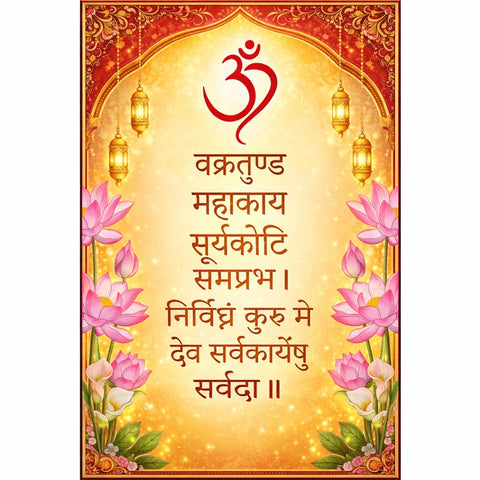 Om Printed Satin fabric Hanging