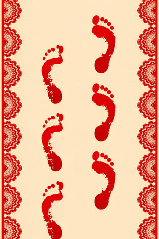 Red Subh Hanging for Event
