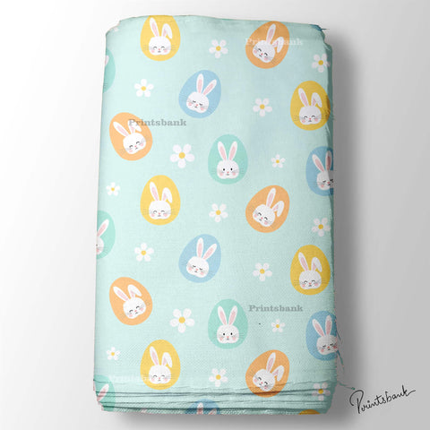 Ice Blue Baby Printed Fabric Online Market